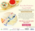Love And Protection Crystal Rakhi 